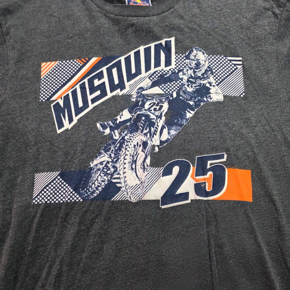 Red Bull KTM Factory Racing Marvin Musquin 25 T-Shirt XL Gray Motocross Mens Tee